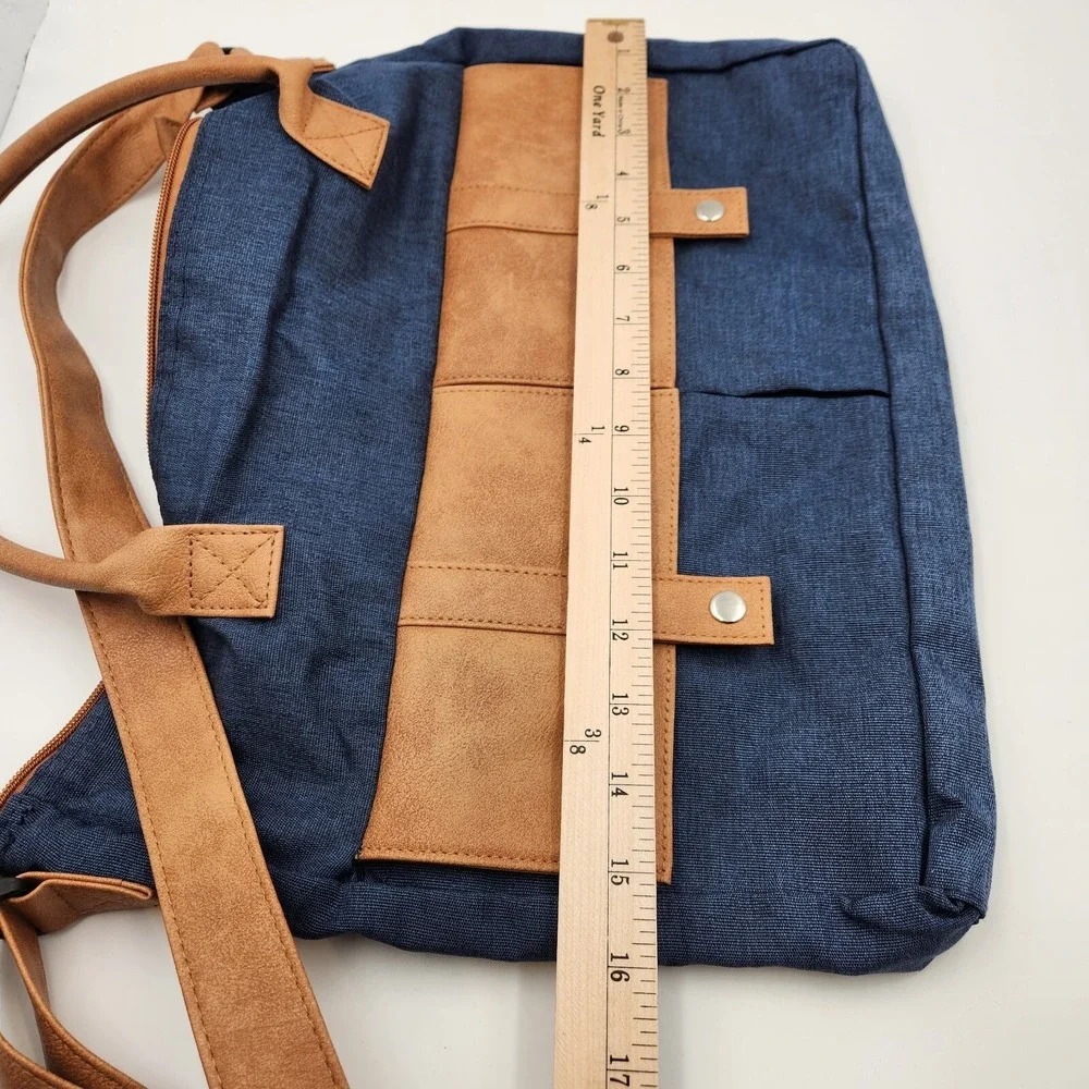 Classic‎ Courier Bag AARP Blue Pockets Handles and Adjustable Strap Utility